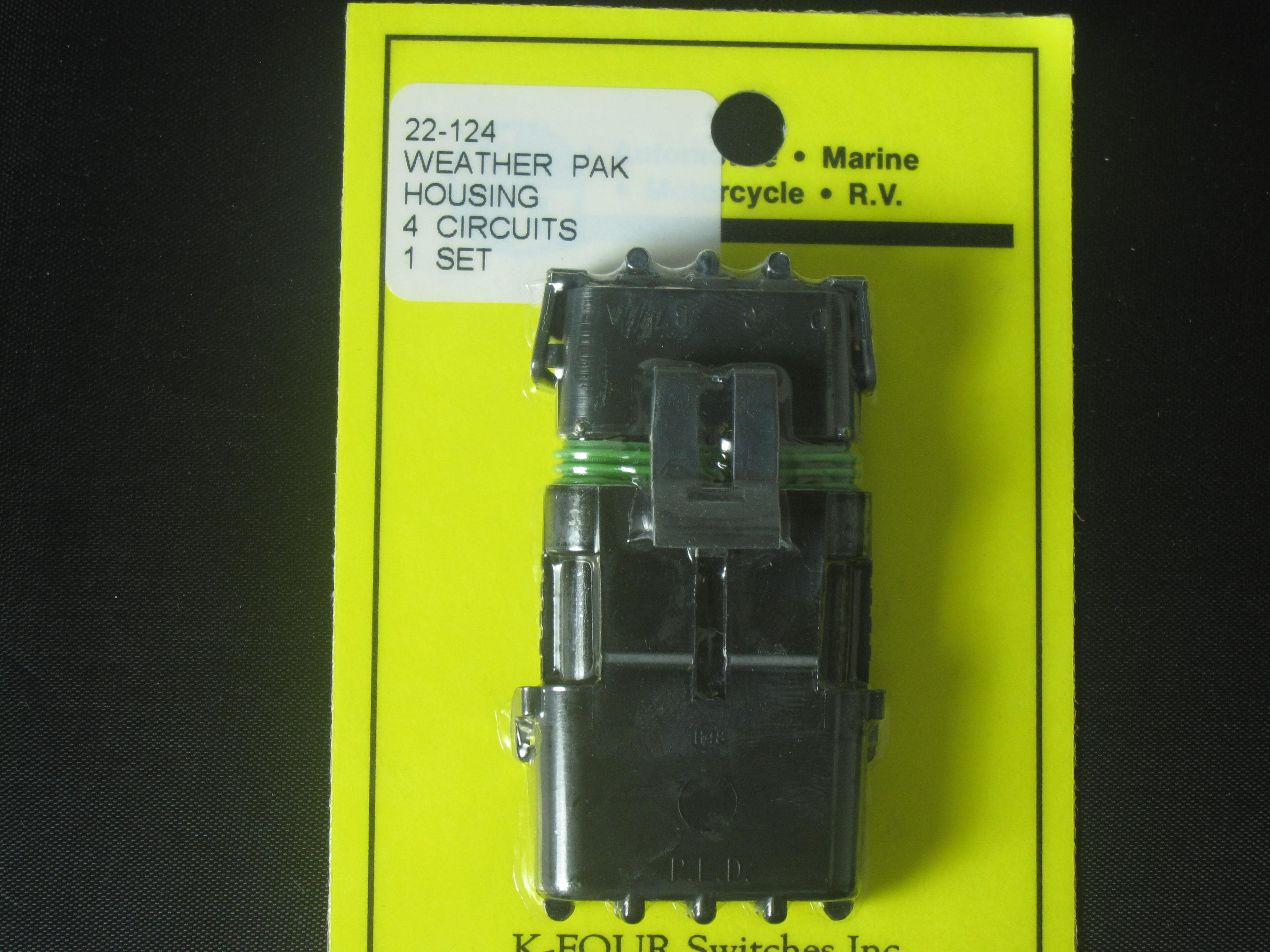 (image for) #22-124 WEATHER PAK CONNECTOR/ 4 CIRCUIT / FEMALE HOUSING